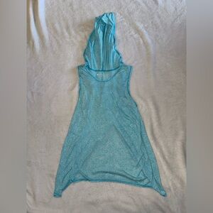 Zella Sheer Blue Sleeveless Workout Shirt